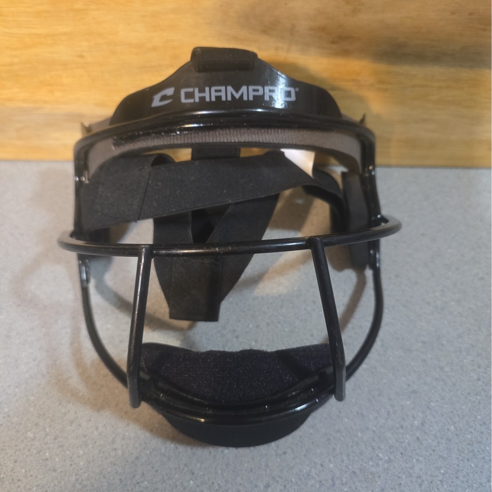 Champro Softball Fielder Face Mask CM01Y Adjustable Black Youth Protective Gear